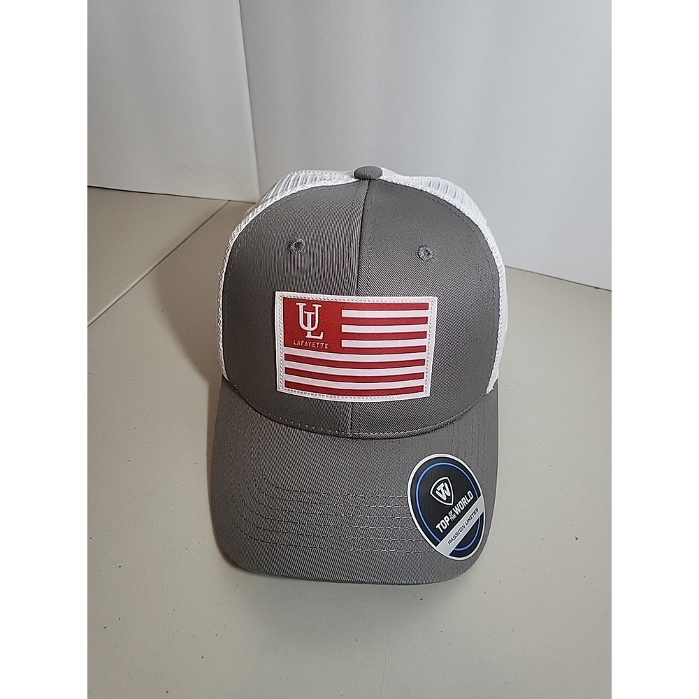 Louisiana Lafayette Cap Snapback Adjustable Top of the World Flag Patch Gray New